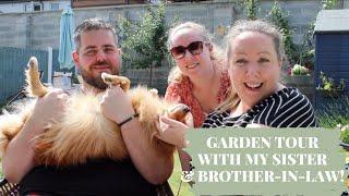 New build garden tour with my sister & brother-in-law!