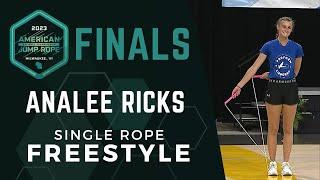 Analee Ricks - Single Rope Freestyle - AMJRNC 2023