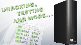 Western Digital Elements 4TB  unboxing, info, review and test of external hard disk drive - ART #3
