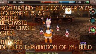 Iruna Online - High Wizard Build/Equipments/Al Crysta/Relic Crysta/Guide/Explanation