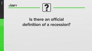 What defines a recession?