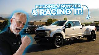 Building a MONSTER Twin Turbo 6.7L Powerstroke then RACING my 600hp AMG!