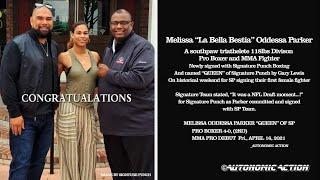 Melissa Oddessa Parker signed with Signature Punch Boxing