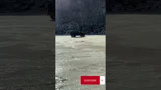 Car Stunt on Frozen River  #car  #stunt #shorts #viral