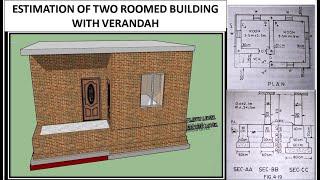 Estimation Of Two Roomed Building With Verandah (M.Chakraborti ) In Nepali