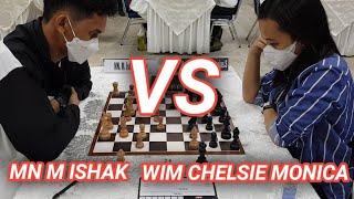 Blitz Chess MN M Ishak VS WIM Chelsie Monica | Begini Cara Membongkar Sicilian Defence WIM Chelsie M