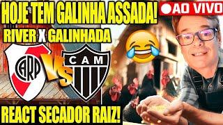 REACT RAIZ SECADOR AO VIVO! RIVER PLATE X ATLÉTI-MG! O RIVER VAI VIRAR ESSA PARADA!