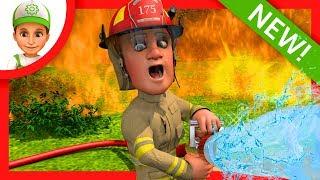 Cartoon about the fire in the woods. Fire truck - 3D Animations #