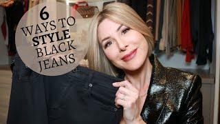 6 Ways To Style Black Jeans | Dominique Sachse