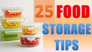 25 Brilliant Food Storage Tips