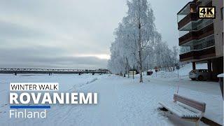 Capital City of Lapland Finland - Winter Walk in Rovaniemi