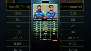 "Hardik Pandya" vs "Azmatullah Omarzai #shorts
