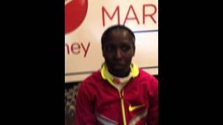 Florence Kiplagat London Marathon 2014 interview