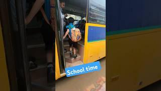 rainy school day again #ytshorts #rrvtalkies #heloschool #pickanddrop #schoolshort #schooltime