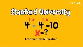 Stanford University Entrance Interview | Math Olympiad | Maths | Mathstricks | Pi Nerds