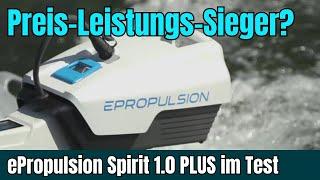 ePropulsion Spirit 1.0 PLUS | E-Motor für Schlauchboote | 1 kW (3 PS) Außenborder mit Batterie [DE]