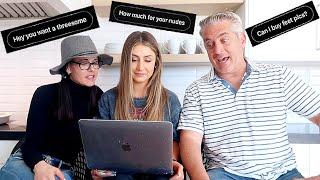 SHOWING MY PARENTS MY INSTAGRAM DM'S