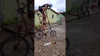 Queda de bike 3 andar