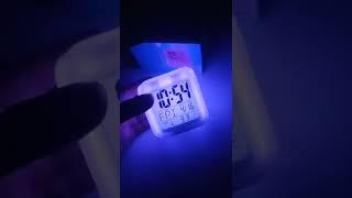 Color change digital alarm clock || glowing LED