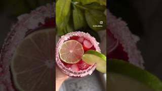 ASMR- make an iced hibiscus tea with me . #asmr #colddrinks