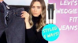 LEVI'S WEDGIE FIT JEANS STYLED 5 WAYS!