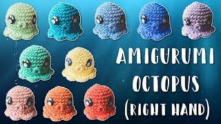 Amigurumi Mini Octopus Squid Crochet Tutorial | Right Hand