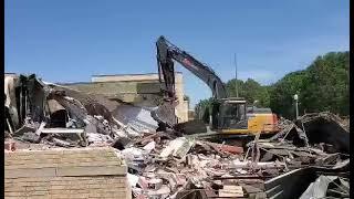 Saying Goodbye: Will Rogers Middle School Demolition 2022 - Miami, Oklahoma #history #forgotten