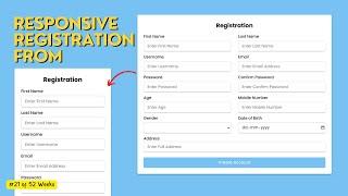 Responsive Registration Form: The ultimate guide for beginners