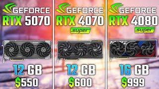 RTX 5070 vs RTX 4070 SUPER vs RTX 4080 SUPER | Test in 6 Game