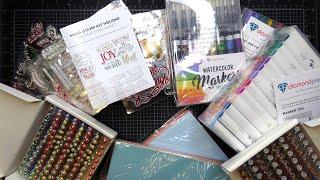 Diamond Press HSN Merry Craftsmas Craft Day Releases! Unboxing Cardstock, Markers, Embellies & More!