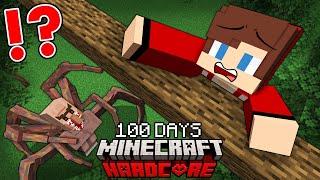 Mikey and JJ HARDCORE Survive 100 Days in a WILD CURSED FOREST ! - Minecraft (Maizen)