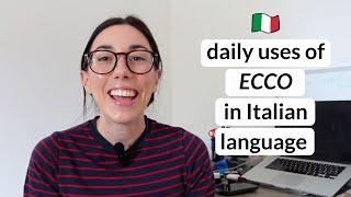 How to use Italian word "Ecco" in daily conversation (Subtitles)