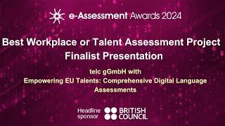 2024 Intl e-Assessment Awards Best Workplace or Talent Assessment Project Finalists telc gGmbH