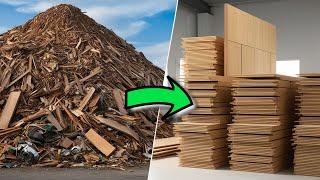 How to transform Wood waste into MDF boards through Recycling Process ?