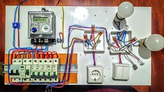 Elektrik Tesisatı Nasıl Çekilir.Sigorta kutusu ve sayaç bağlantısı. kablo döşeme