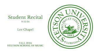 Student Recital - 09/12/2024