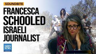 Israeli journalist asks Francesca Albanese about Israel as an occupier | Dawn News English