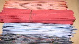 ▬► How to paint tubes from newspapers. Promo.