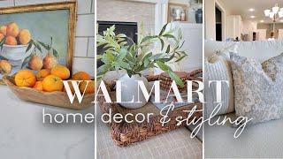 WALMART HOME DECOR FINDS || STYLING IDEAS || AFFORDABLE HIGH END DECORATE YOUR SPACE TIPS