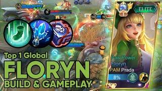 YOU CAN'T KILL FLORYN WITH THIS BUILD !! | Top 1 Global Floryn Gameplay | New Emblem & Build