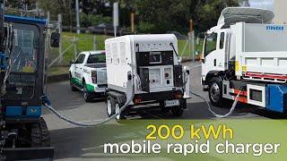 Battery on wheels: 200 kWh rapid charger