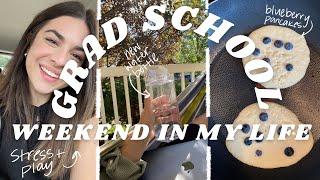 grad school week(end) in my life: school/life balance, house problems, + a grocery haul!