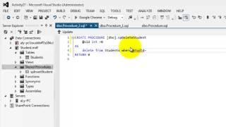 Beginner's Tutorial for ASP.NET 4.5 - 27 - Stored Procedure in ASP.Net 4.5 Using C#