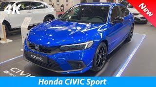 Honda Civic 2023 Sport - FIRST look in 4K | Exterior - Interior (details), EU version