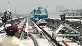 Kolkata metro rake dashes in to buffer while conducting emergency Braking test at Joka Depot.