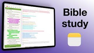 Bible Study in Apple Notes