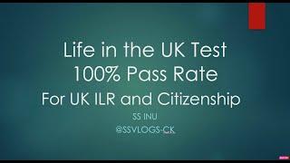 Latest Update - Life in the UK Test 2024 for UK ILR and Citizenship Question and Answer (Fast Track)