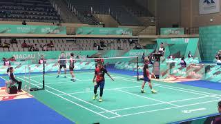 2018 Macau Open MD Koo Sung Hyun/Shin Baek Cheol vs Arif/Azriyn excellent angle 60FPS 1080P