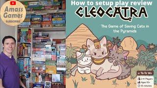 How to play Cleocatra review setup AmassGames board game FORK game #tabletop #family #fun #pyramid