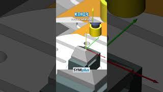 Milling a Pyramid: Swiveling around the AM and BM Axes (3+2 Axes) #shorts #cncmilling #cnc